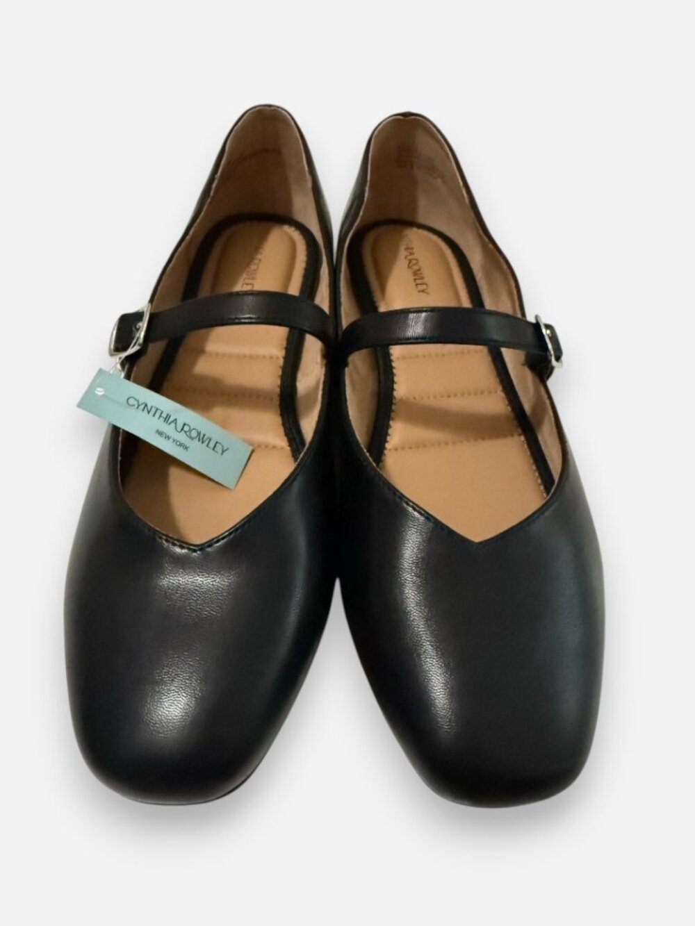 Cynthia Rowley Sawyer Black Leather Mary Jane Shoes Size 10 ~ NIB